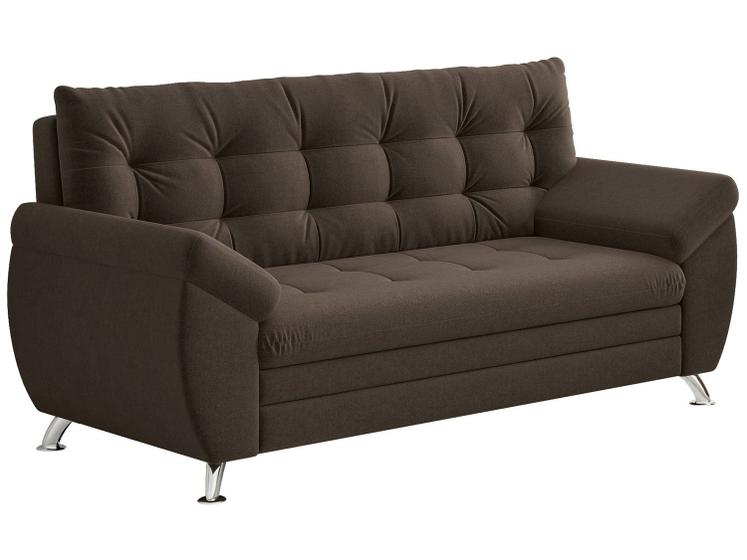 Sofá 3 Lugares Suede Decore Asturias Linoforte Sofá 3 Lugares