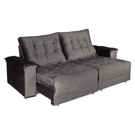 Sofá 4 Lugares 2,50m Retrátil e Reclinável Pávia Bom Pastor Sofá 4