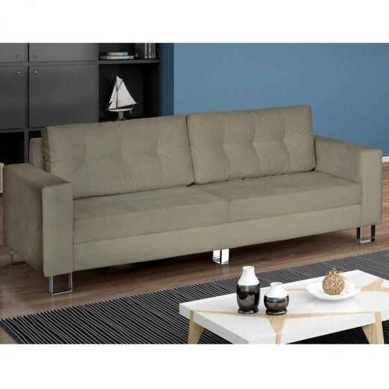 Imagem de Sofá 4 Lugares Suede Premium Estofart