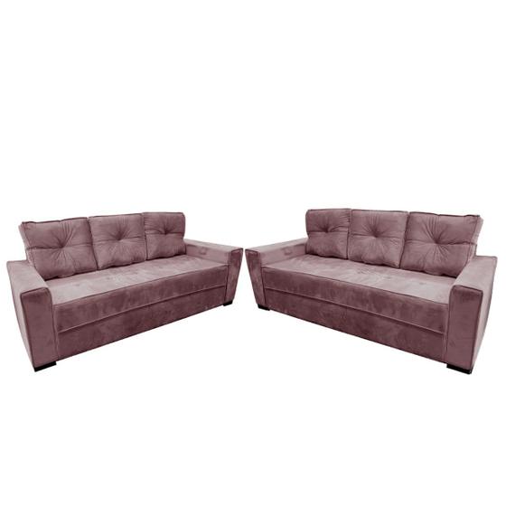 Sofá 6 lugares Dallas Living Hage Shop Sofá 6 Lugares Magazine Luiza