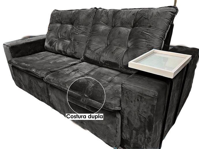 Sofá atlas 2.90m Aricanduva Estofados Sofás Magazine Luiza