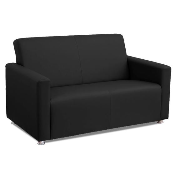 Sofá c/02 lugares para Recepção de Escritório Emíllia Preto Menor preço em Sofá c/02 lugares para Recepção de Escritório Emíllia Preto