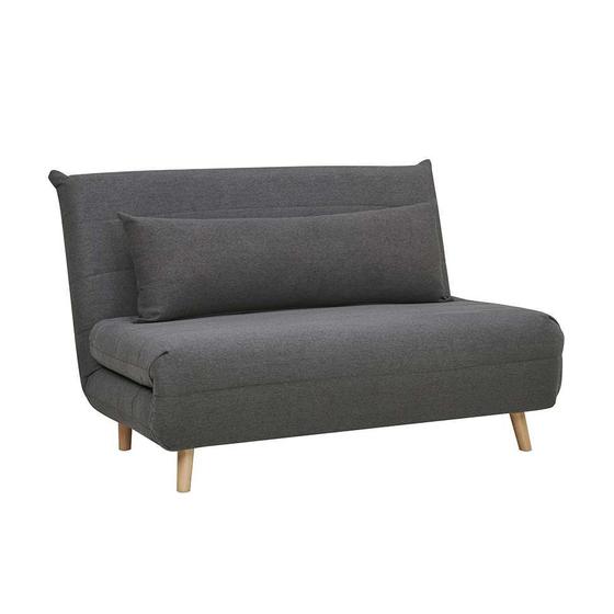 Sofá-Cama 2 Lugares Casal Génova Cinza Escuro Menor preço em Sofá-Cama 2 Lugares Casal Génova Cinza Escuro