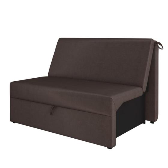 Sofá Cama 2 Lugares Matrix Malu Suede Marrom Menor preço em Sofá Cama 2 Lugares Matrix Malu Suede Marrom