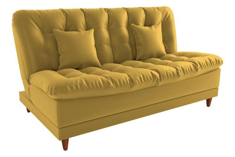 Imagem de Sofá Cama 3 lugares 185cm Duda Amarelo Matrix