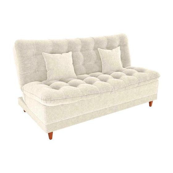 Imagem de Sofá Cama 3 lugares 185cm Duda Bege Matrix