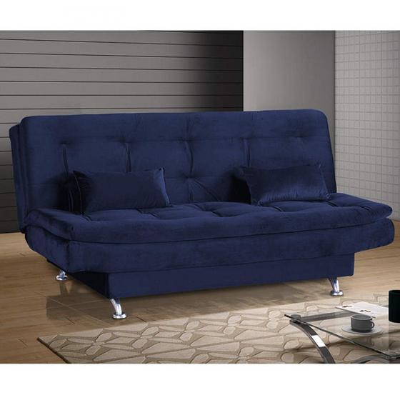 Imagem de Sofá Cama 3 Lugares com 2 Almofadas Salomé Matrix