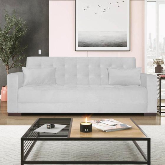 Imagem de Sofá Cama 3 Lugares Suede Ipanema