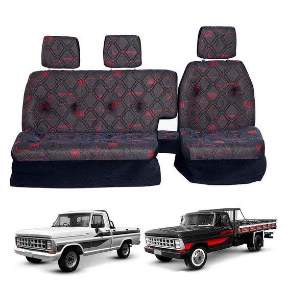 Sofá Cama Banco Completo F1000 / F2000 / F4000 Antiga Vermel - Pampa ...