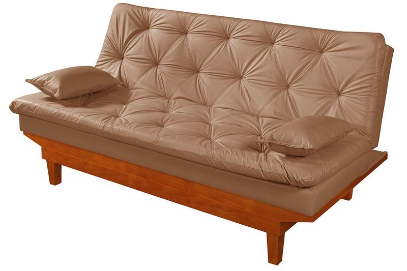Imagem de Sofa Cama Caribe em Material Sintético Essencial Estofados