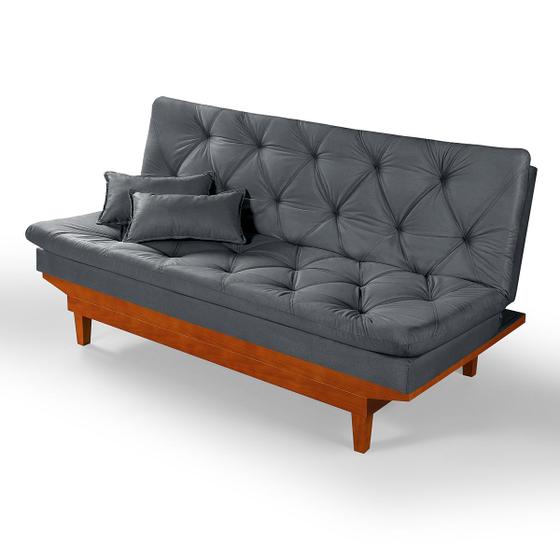 Sofa Cama Caribe Reclinavel Base Em Madeira Essencial Estofados Menor preço em Sofa Cama Caribe Reclinavel Base Em Madeira Essencial Estofados