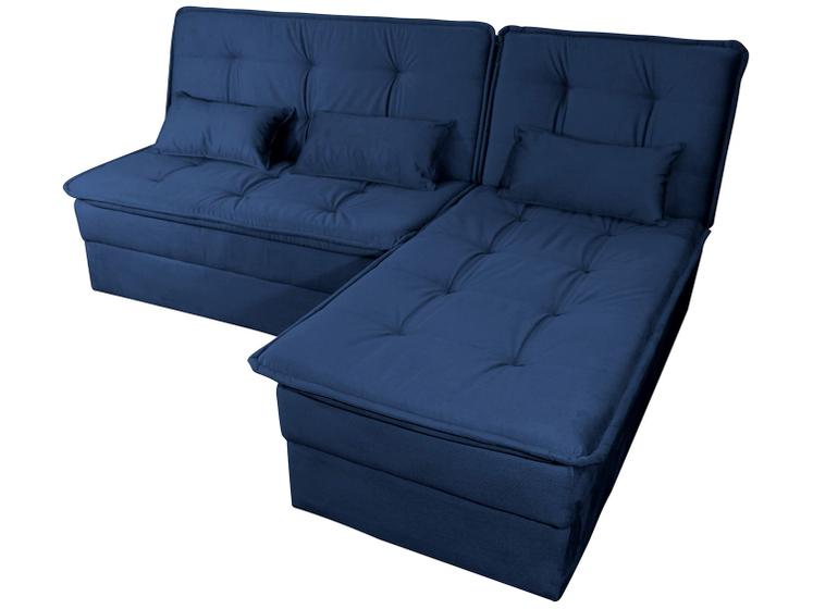 Sofá-cama Casal 3 Lugares Fixo Reclinável Veludo Matrix Dafne Menor preço em Sofá-cama Casal 3 Lugares Fixo Reclinável Veludo Matrix Dafne