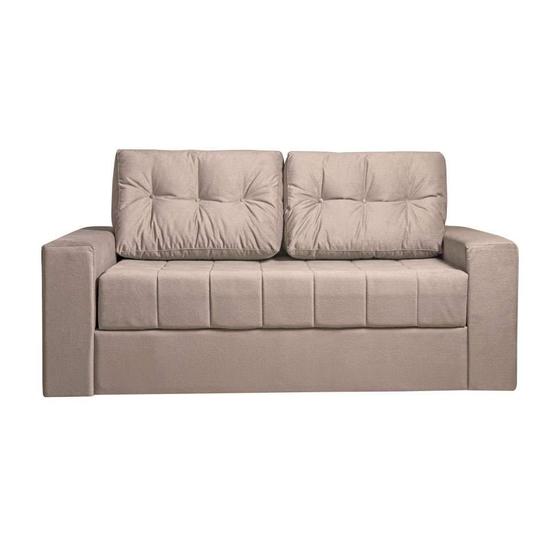 Sofá-Cama Casal 3 Lugares Murilo Linho Bege Menor preço em Sofá-Cama Casal 3 Lugares Murilo Linho Bege