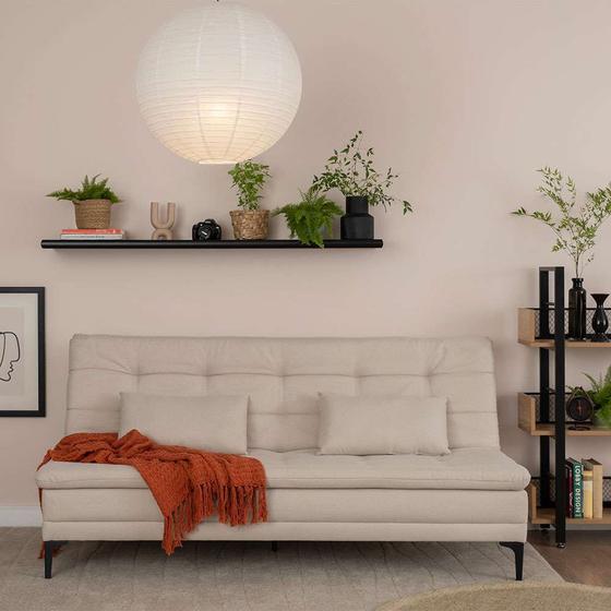 Menor preço em Sofá-Cama Casal 3 Lugares Prince Linho Bege