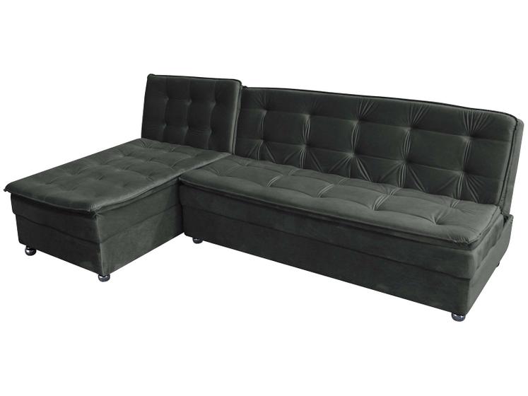 Imagem de Sofá-cama Casal 3 Lugares Reclinável Suede Matrix Penélope