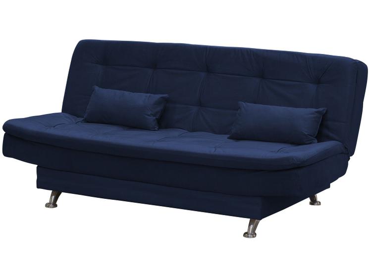 Imagem de Sofá-cama Casal 3 Lugares Reclinável Veludo Light Matrix Salomé