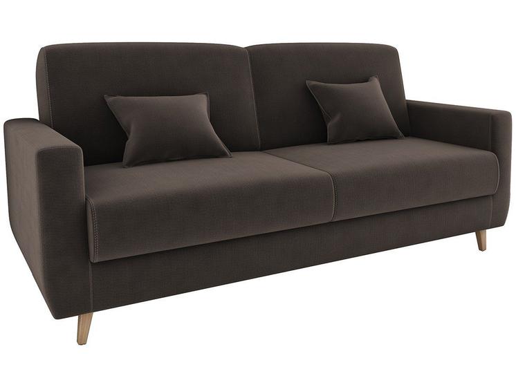 Sofá-cama Casal 3 Lugares Reclinável Veludo Matrix Emília