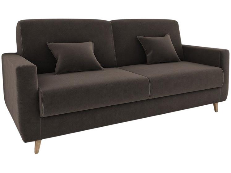 Sofá-cama Casal 3 Lugares Reclinável Veludo Matrix Emília Imagem de Sofá-cama Casal 3 Lugares Reclinável Veludo Matrix Emília