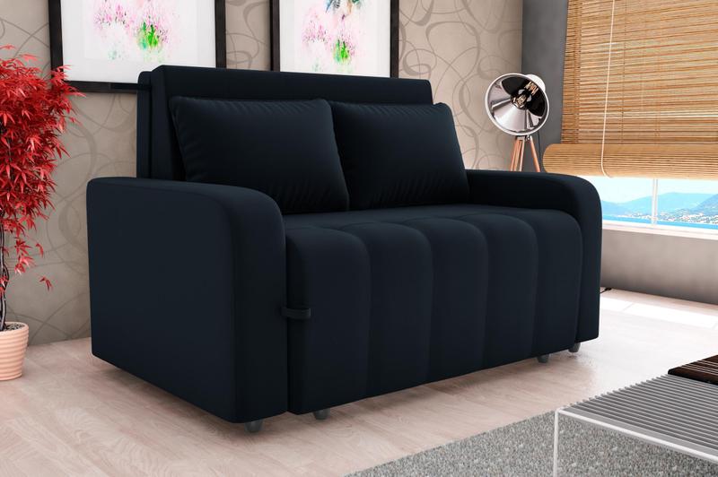 Imagem de Sofá Cama Casal Amora New 3 Lugares Reclinável Com Almofadas Luxo Em Veludo Cinza Premium