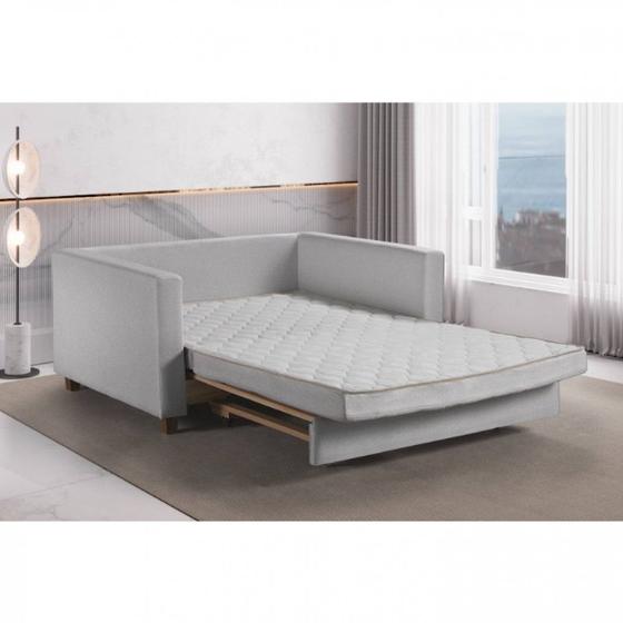 Sofa Cama Casal Marcelle 2 Lugares 150cm Linho Pe de Madeira Menor preço em Sofa Cama Casal Marcelle 2 Lugares 150cm Linho Pe de Madeira
