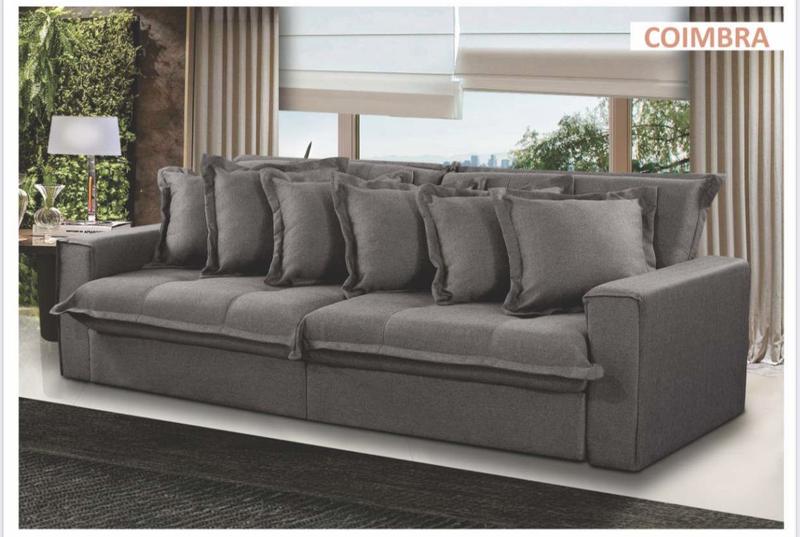 Sofá cama coimbra com molas 2,50m Estofados Mariá Sofás Magazine
