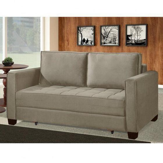 Sofá Cama com 2 Lugares Leon Estofados Ferrari Menor preço em Sofá Cama com 2 Lugares Leon Estofados Ferrari