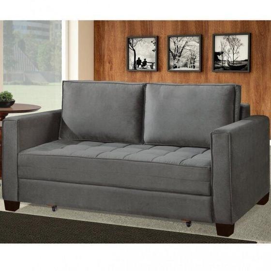 Sofá Cama com 2 Lugares Leon Estofados Ferrari No Magalu Magazine Luiza