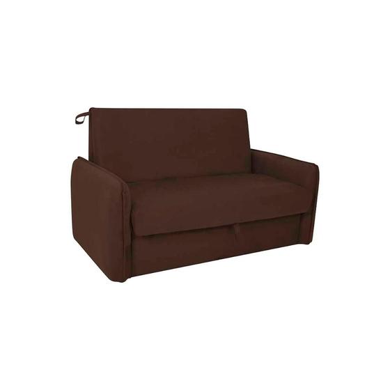 Imagem de Sofá Cama com Baú 2 Lugares Zaia chumbo Matrix