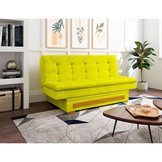 Imagem de Sofa Cama com Baú Berilo Espresso Móveis