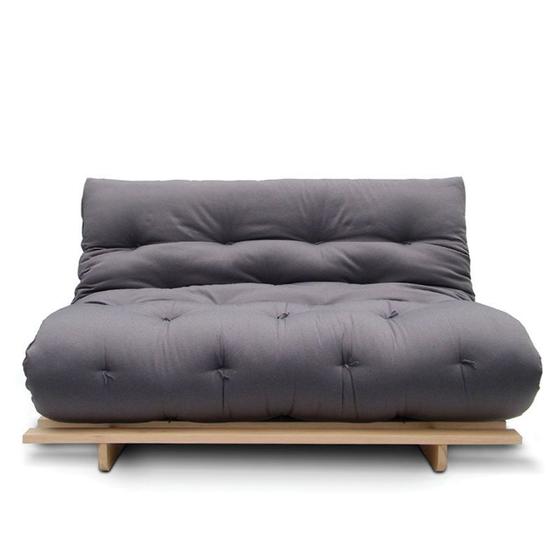 Imagem de Sofá-cama Futon Slim 02 Lugares Cor Cinza