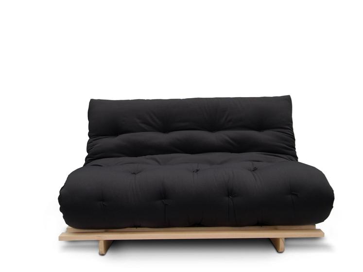 Imagem de Sofá-cama Futon Slim 02 Lugares Cor Preto