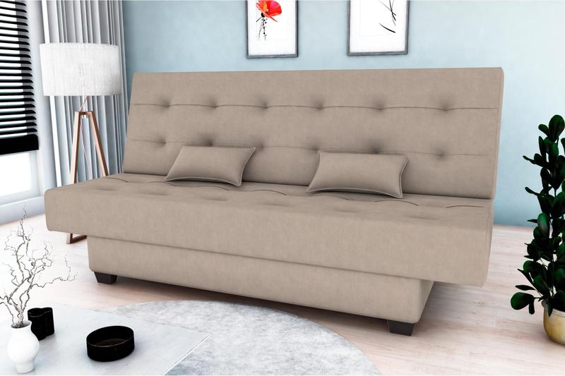 Imagem de Sofá Cama Laila Suede Bege B251  Matrix