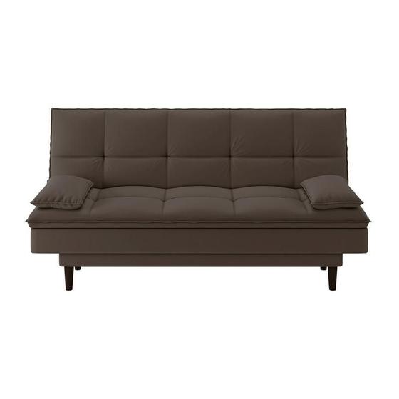 SofáCama Liverpool 190 cm Bege Escuro Retrátil Durmam SofáCama