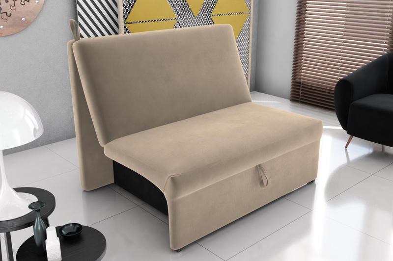 Imagem de Sofá Cama Malu Suede Bege B251  Matrix