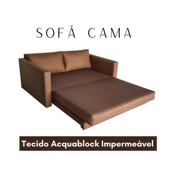 Imagem de Sofá cama medida 1.63mts tec Acquablock impermeável