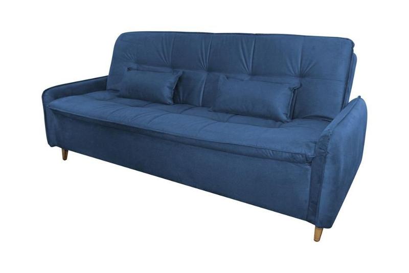 Imagem de Sofá Cama Reclinável 2 Lugares 206cm Donna Azul Matrix