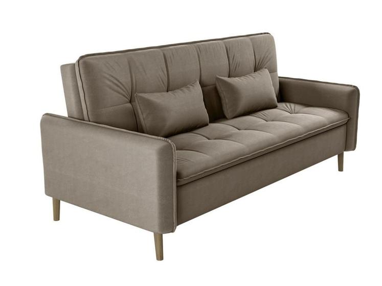 Imagem de Sofá Cama Reclinável 2 Lugares 206cm Donna Capuccino Matrix