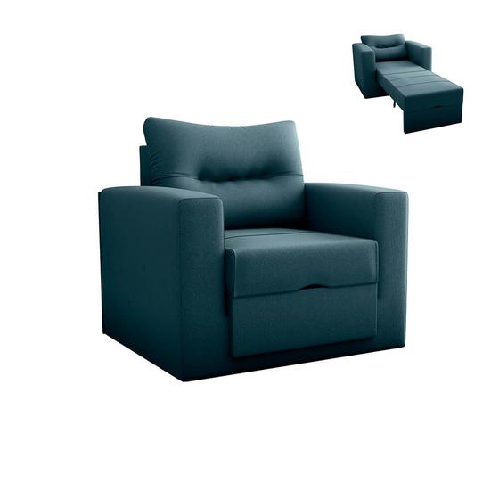 Imagem de Sofá Cama Solteiro Para Decoração Quarto Confortável - Suede - Sv Decor