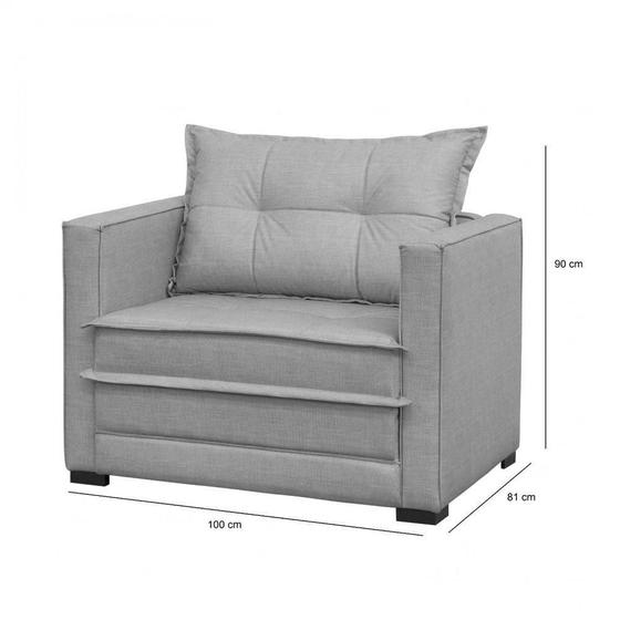 Sofá Cama Solteiro, Veludo Cinza de 1 lugar - cam006 Menor preço em Sofá Cama Solteiro, Veludo Cinza de 1 lugar - cam006