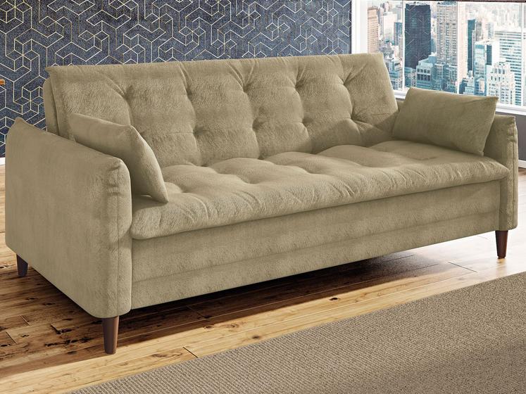 Sofá-cama Suede Reclinável Linoforte Menor preço em Sofá-cama Suede Reclinável Linoforte