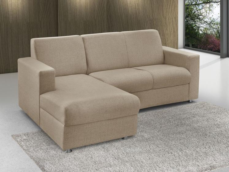 Imagem de Sofá Chaise 2 Lugares Chenille Roma