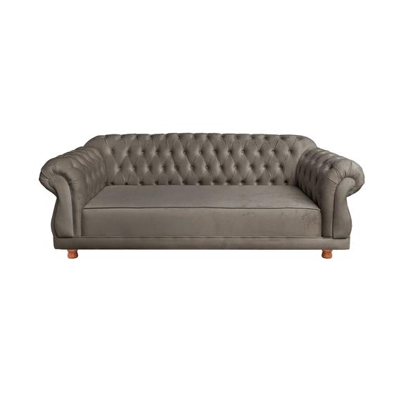 Imagem de Sofá Chesterfield Capitone Elisabeth Suede 1,80cm