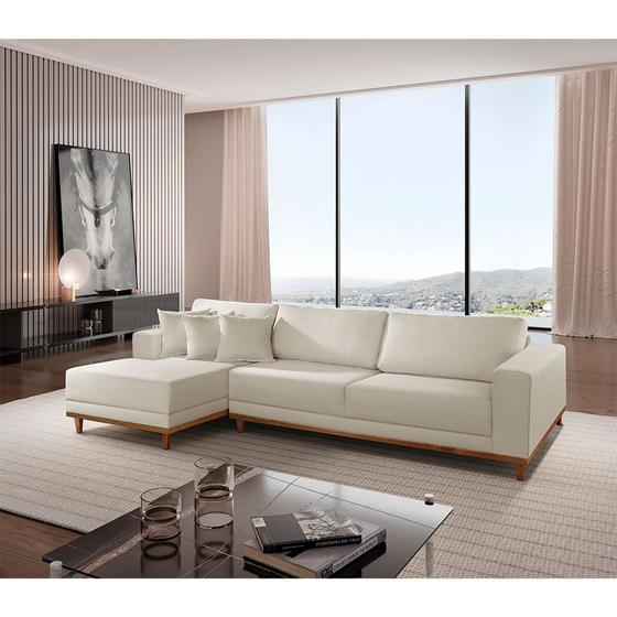 Imagem de Sofá Cronos 03 Metros Chaise Lado Esquerdo Meu Sofá Online