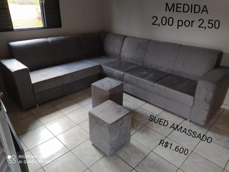 Menor preço em Sofá de canto 6 lugares