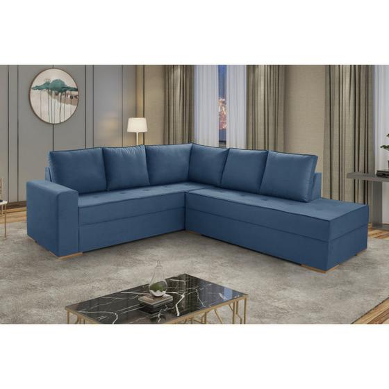 Imagem de Sofá de Canto com Chaise Lado Direito Laura Yescasa