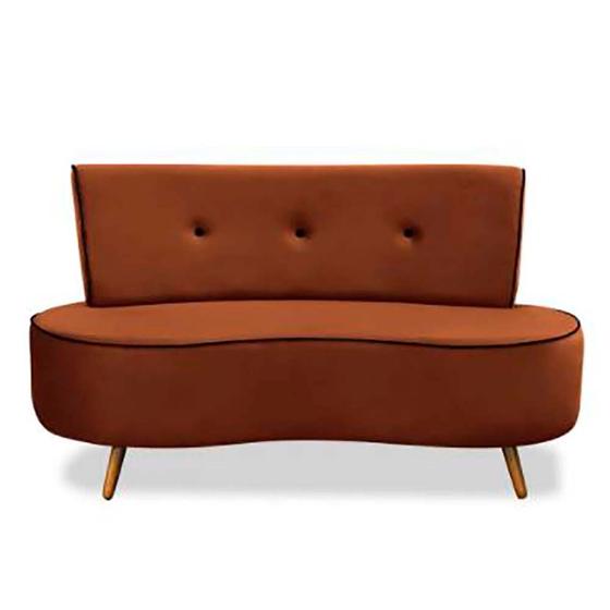 Sofá Doha 135cm Terracota Konfort Sofás Magazine Luiza