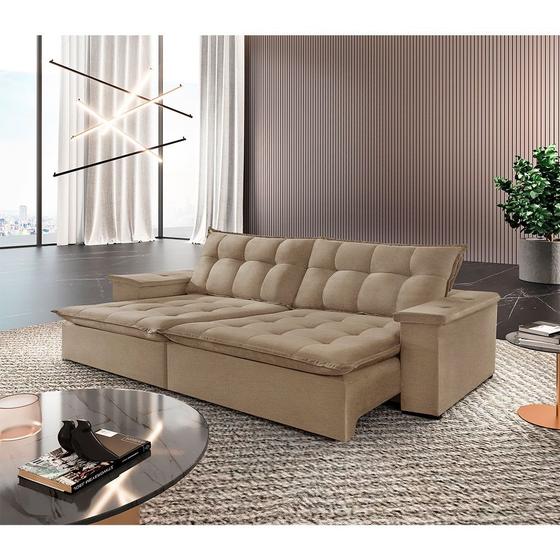 Imagem de Sofá Estilo Linho 03 Lugares 02 Módulos de 90cm B25cm Meu Sofá Online