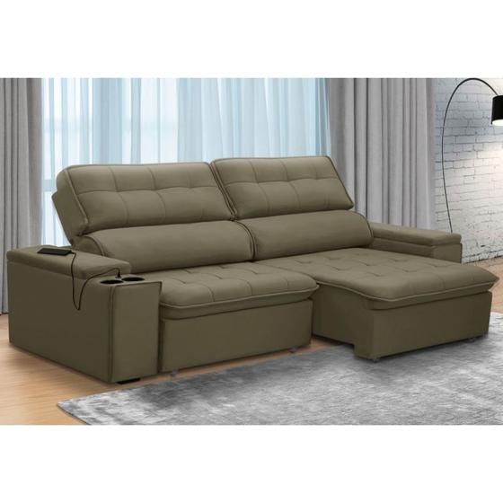 Imagem de Sofa Ferguile Genebra 3 Lugares Com Porta Para USB