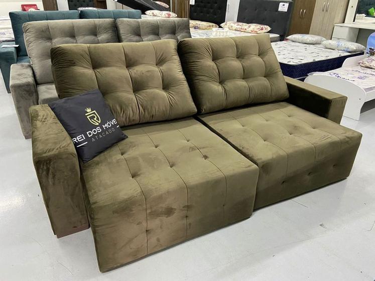Sofá Hamburgo Retrátil e Reclinável Bressiani Sofás Magazine Luiza