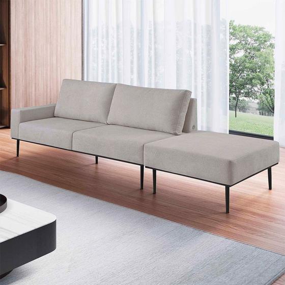 Imagem de Sofá Living 4 Lugares Arezzo Invertido 304cm com Kit Usb